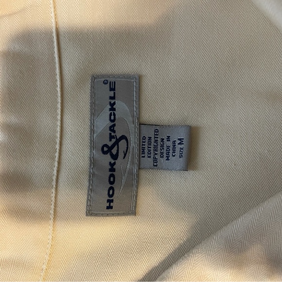 Medium Hook and Tackle Fish Marlin Button Down Casual Dress Shirt - Picture 3 of 3